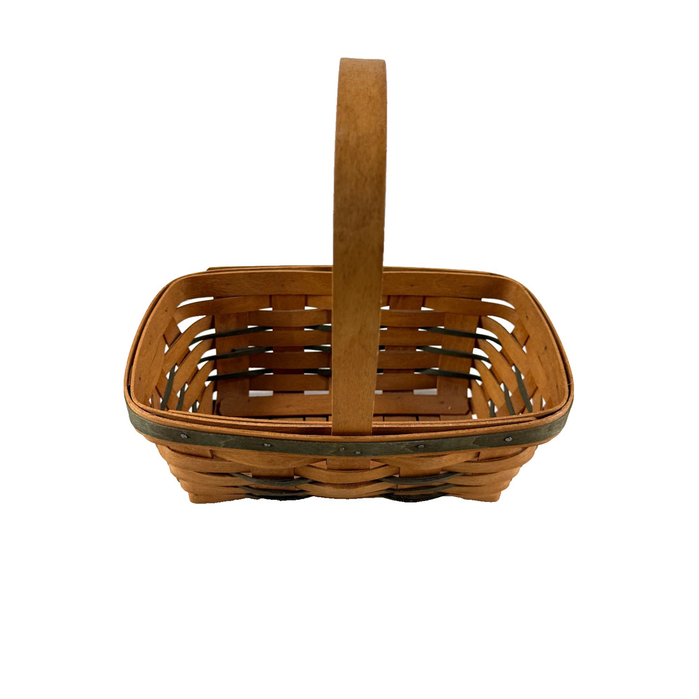 1993 Longaberger Small Heartland Chore Basket 10"L x 6"W x 4"H